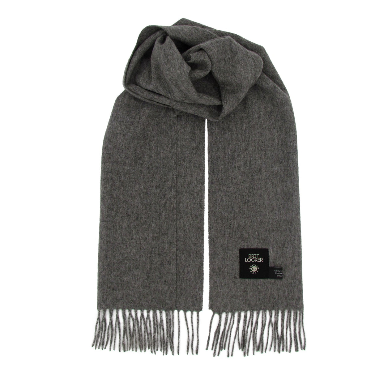 Lambswool Scarf - Silver Grey - BRIT LOCKER