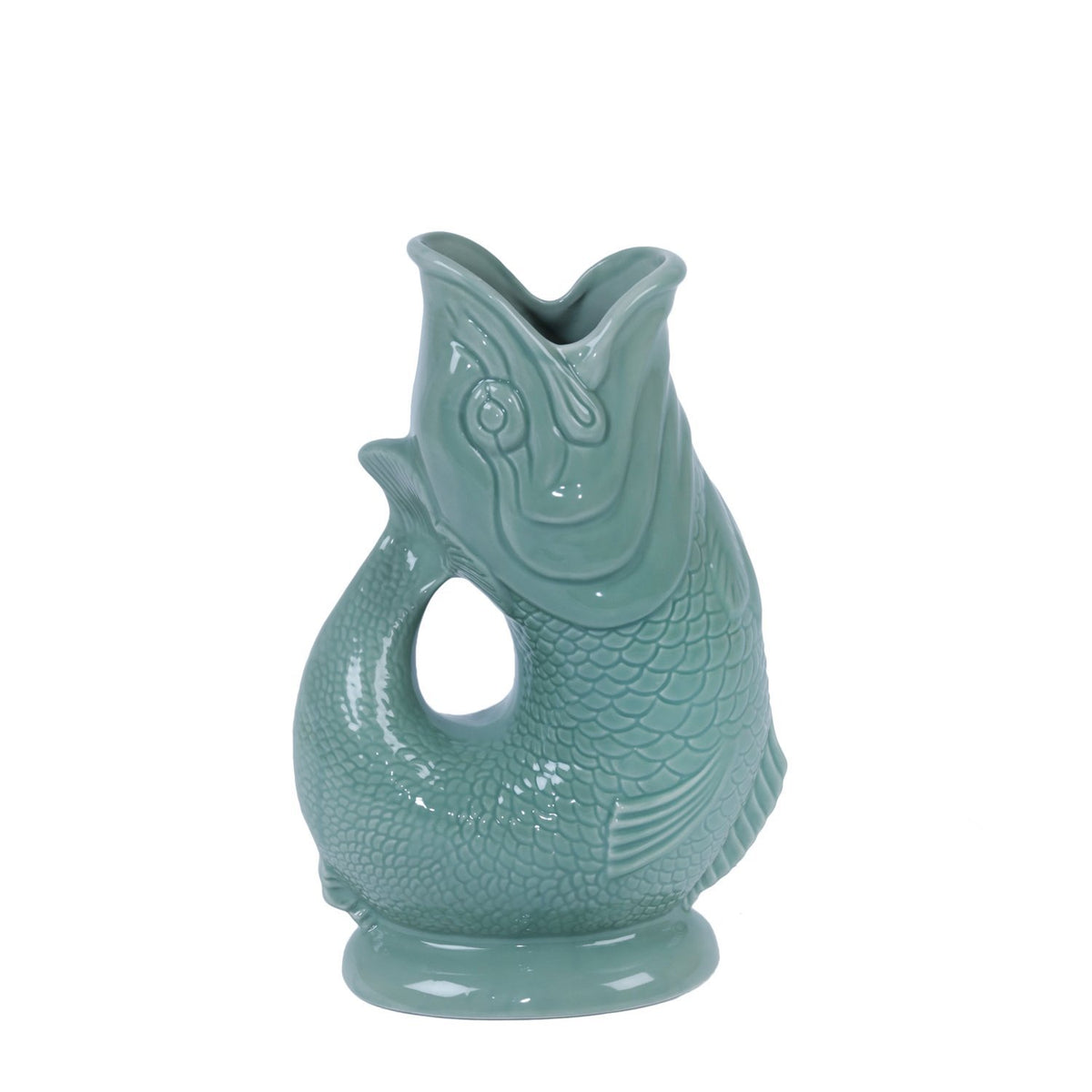 Sage Ceramic Gluggle Jug - Large 700ml