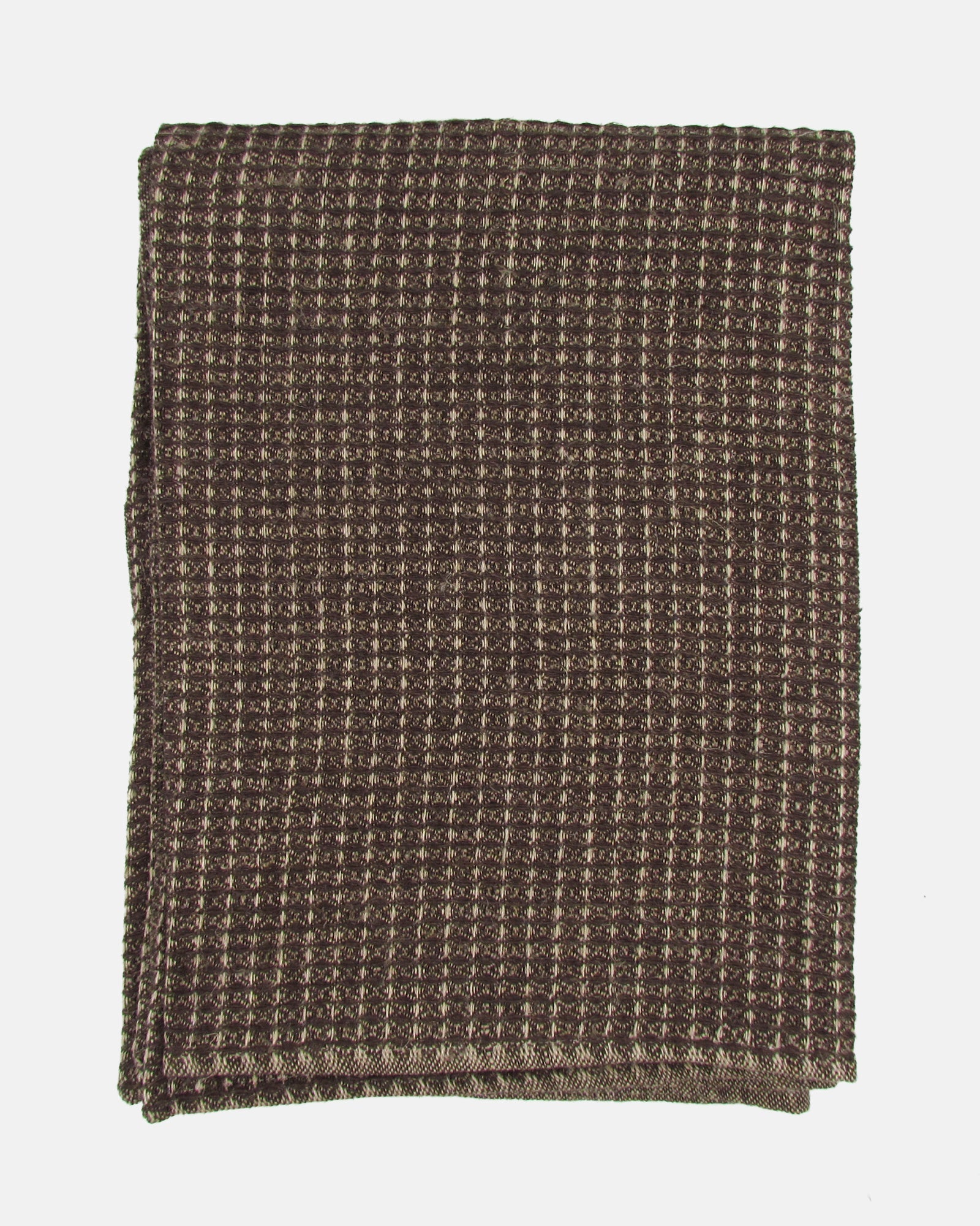Linen Waffle Bath Towel - Coffee - BRIT LOCKER
