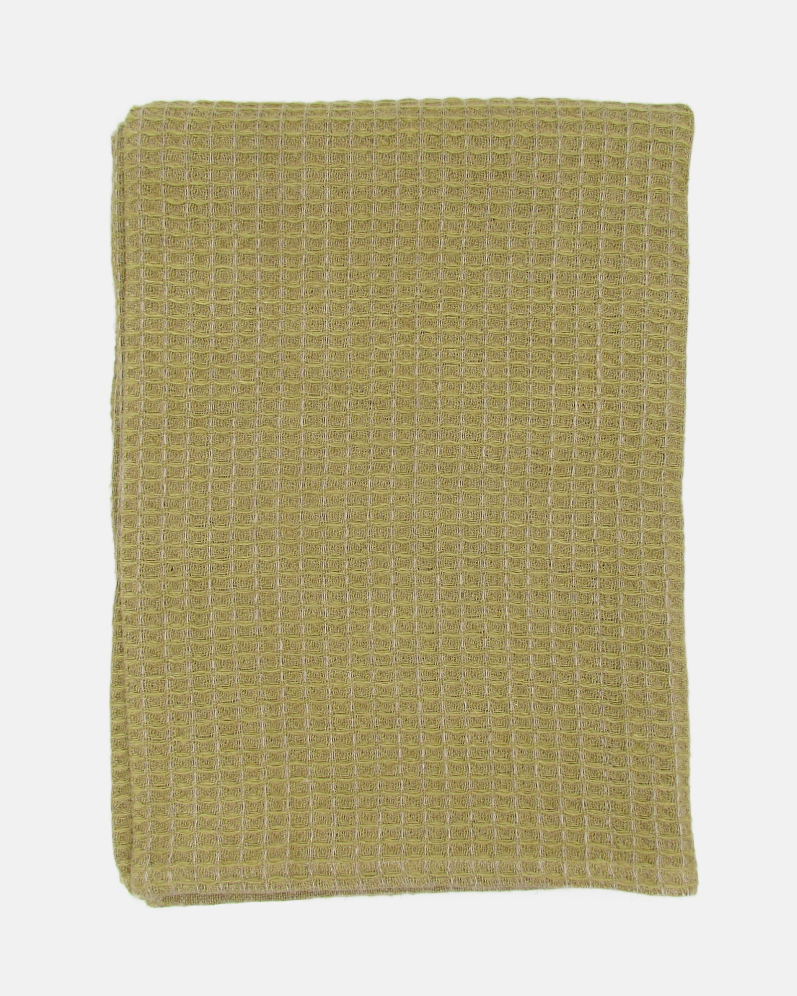 Linen Waffle Bath Towel - Daffodil - BRIT LOCKER