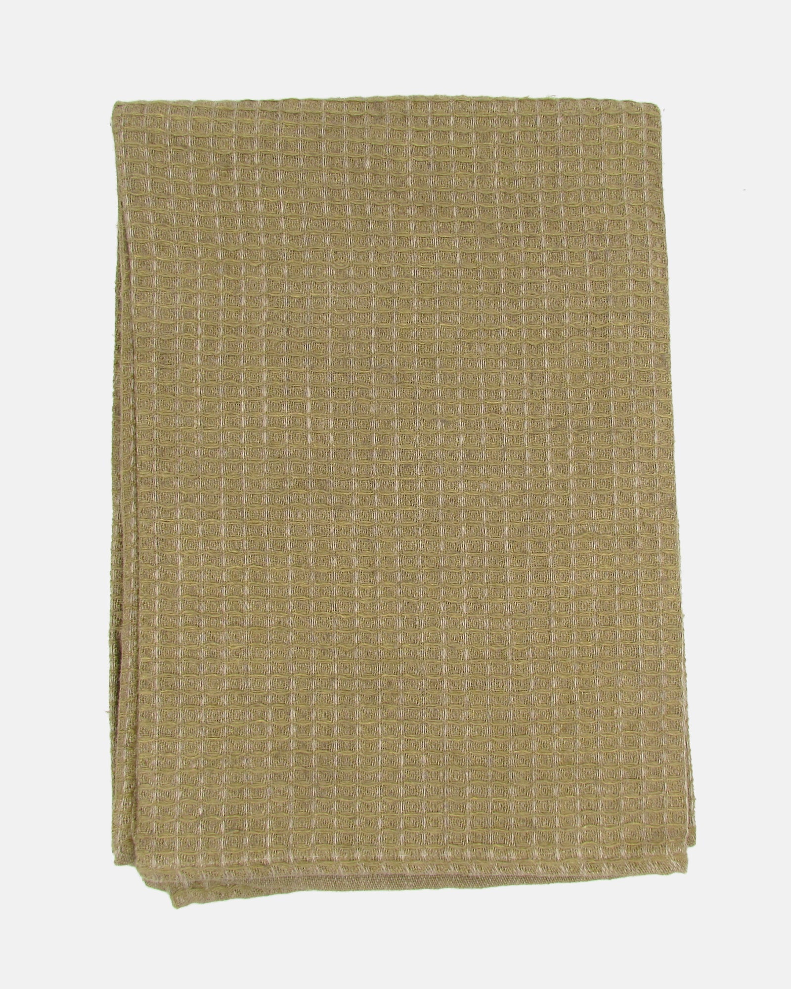 Linen Waffle Bath Towel - Sand - BRIT LOCKER