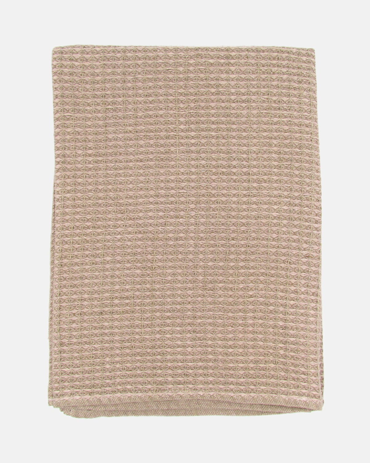 Linen Waffle Bath Towel - Silver Rose - BRIT LOCKER