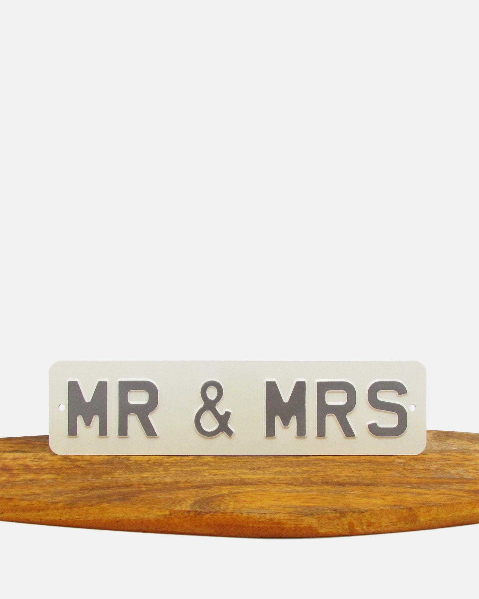 MR & MRS Enamel Sign - BRIT LOCKER