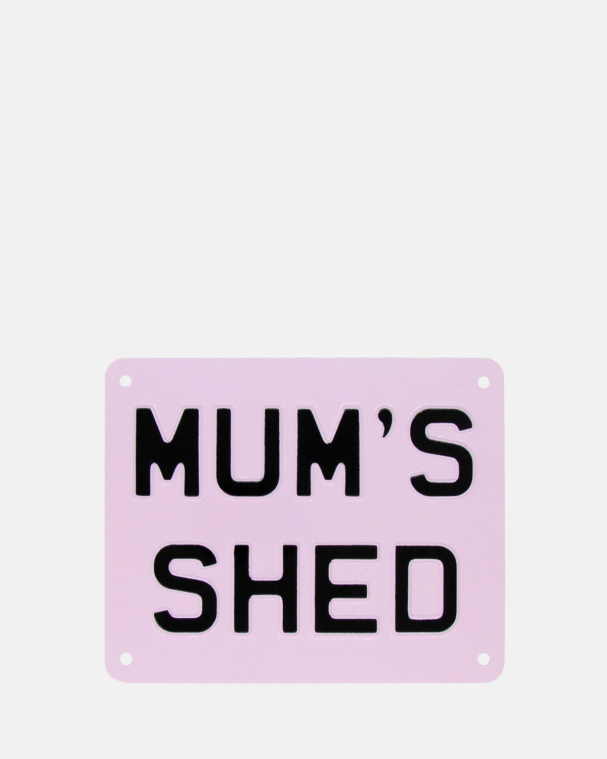 MUM&#39;S SHED Enamel Sign - Lilac - BRIT LOCKER