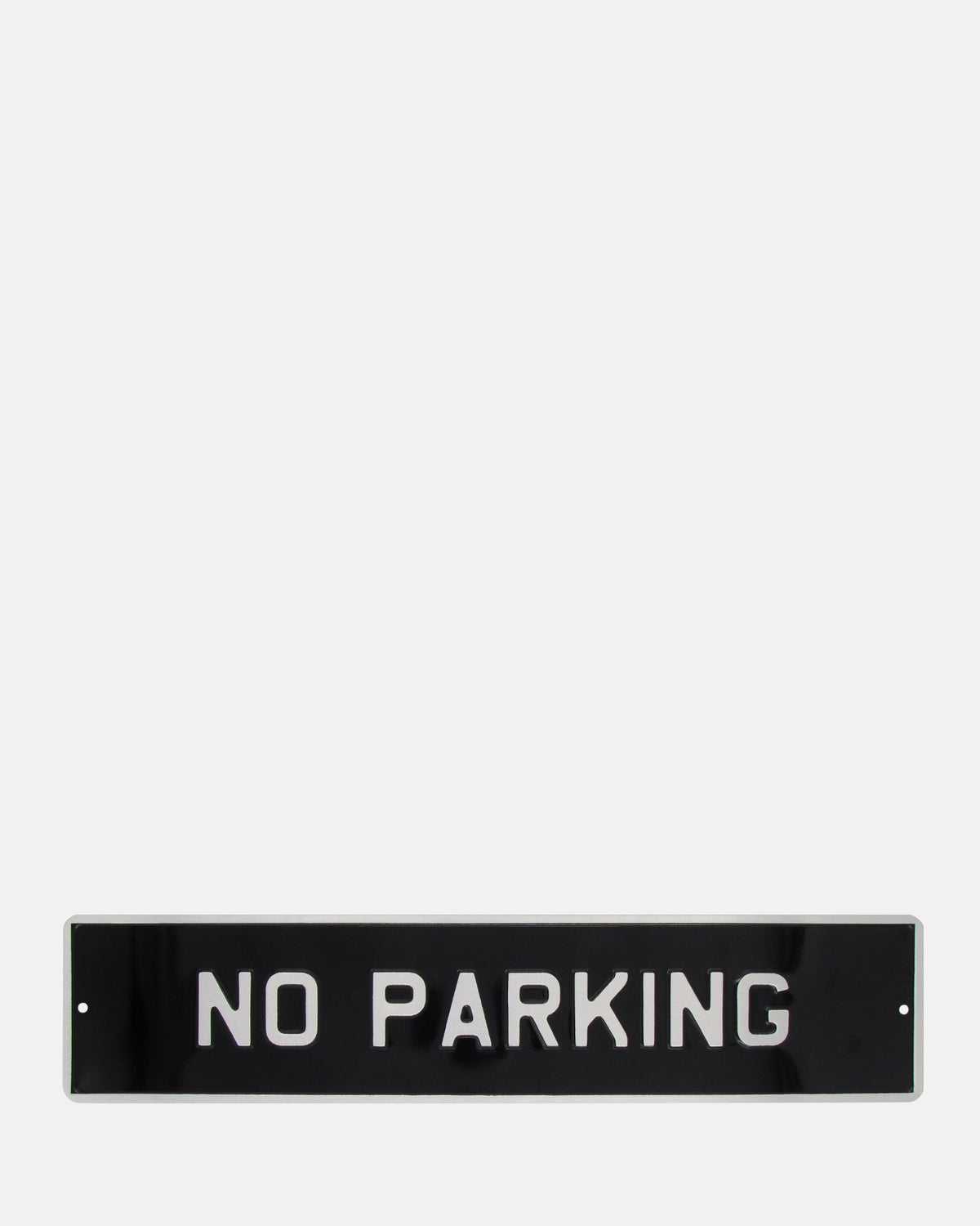 No Parking Enamel Sign - Black - BRIT LOCKER