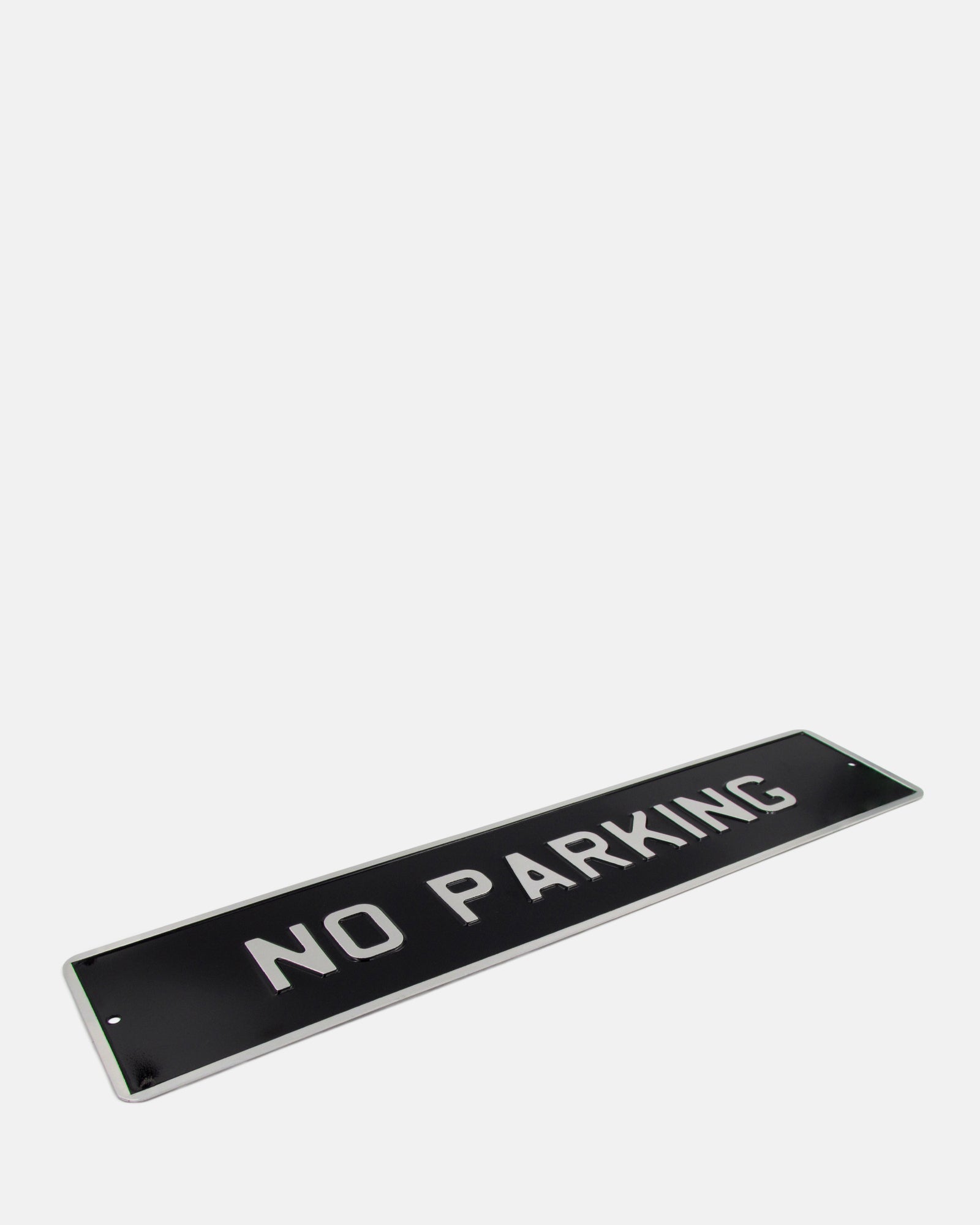 No Parking Enamel Sign - Black - BRIT LOCKER