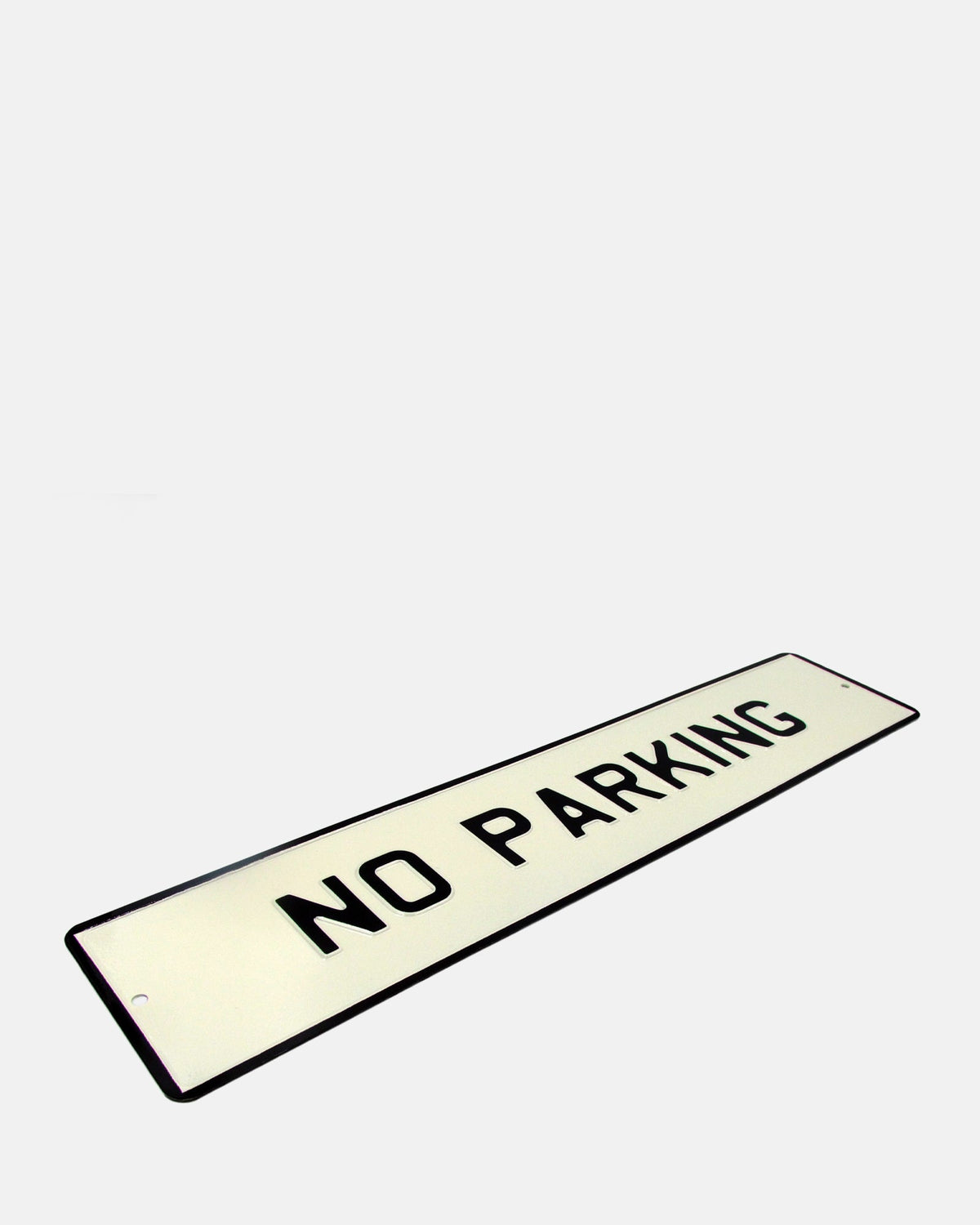 No Parking Enamel Sign - Cream - BRIT LOCKER