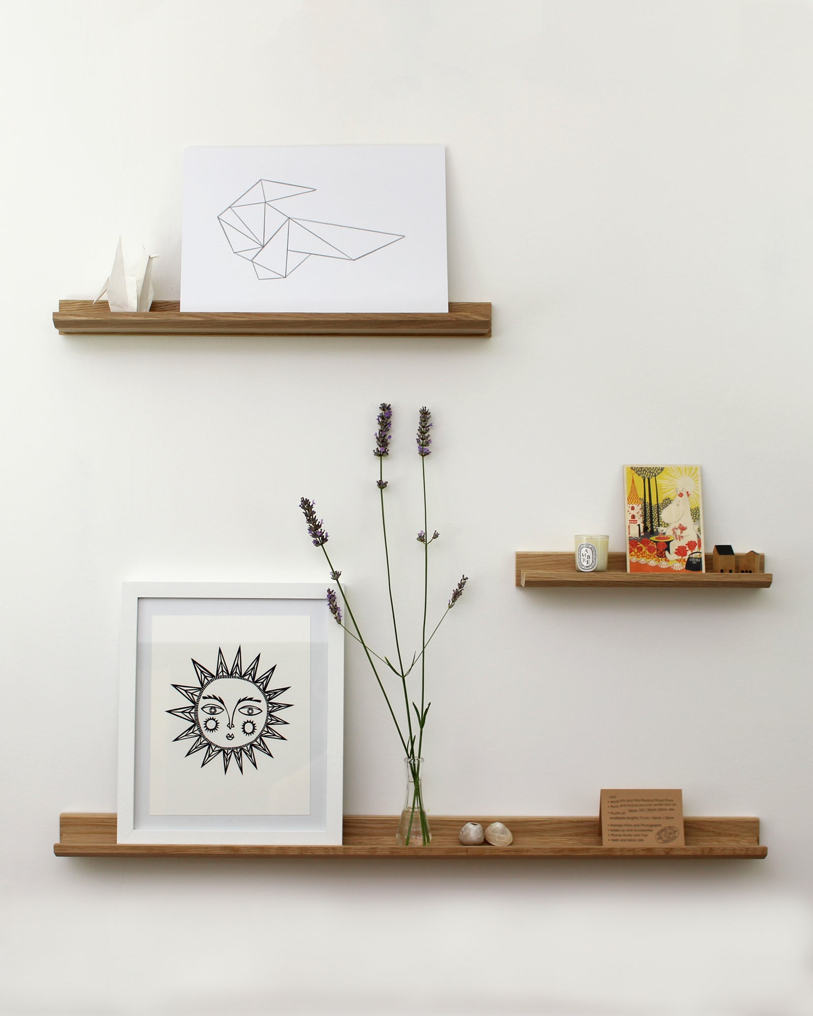 Oak Picture Ledge - BRIT LOCKER