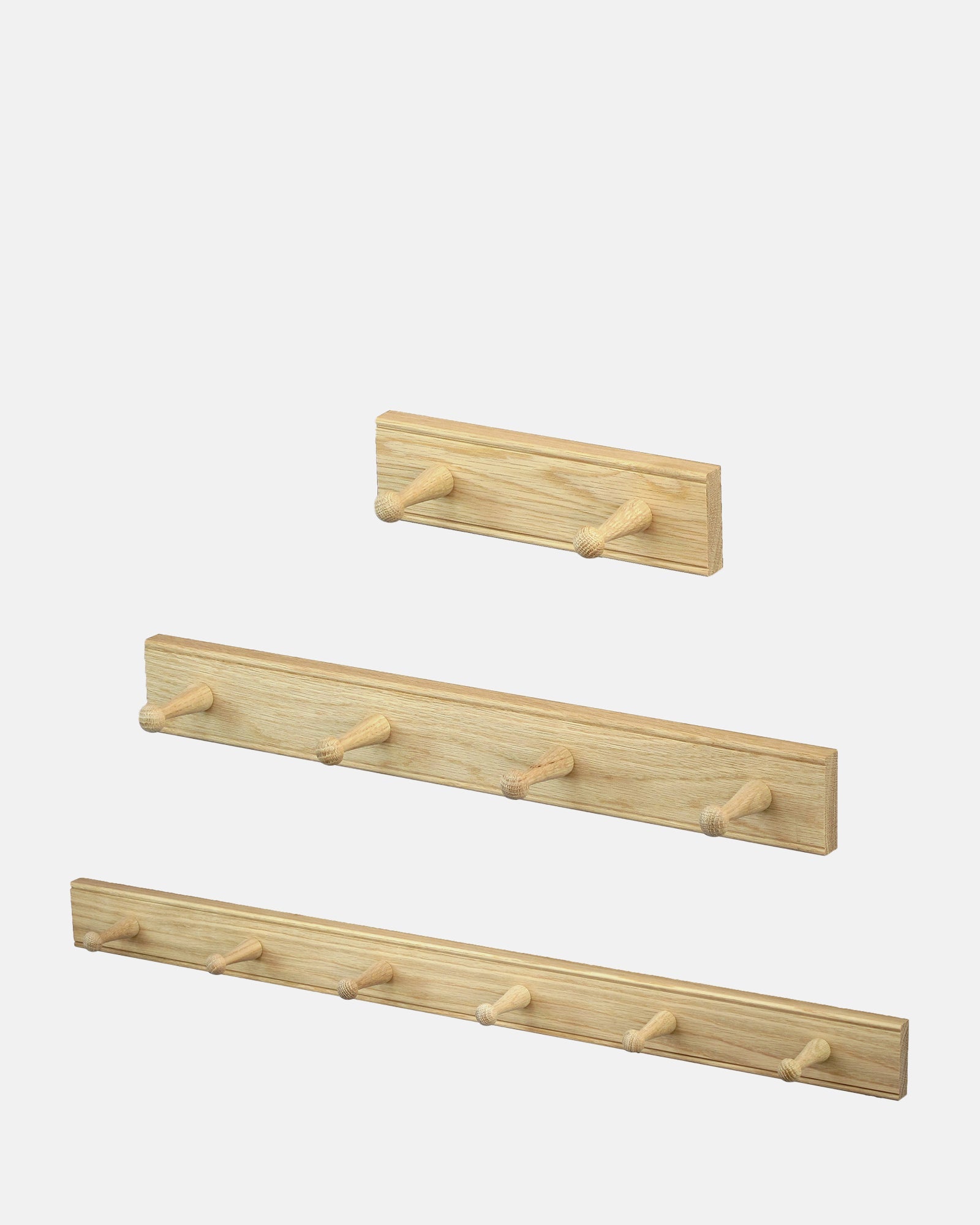 Oak Shaker Peg Rail - BRIT LOCKER
