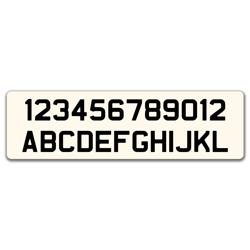 Custom Enamel Rectangle Sign (21 x 6 inch)