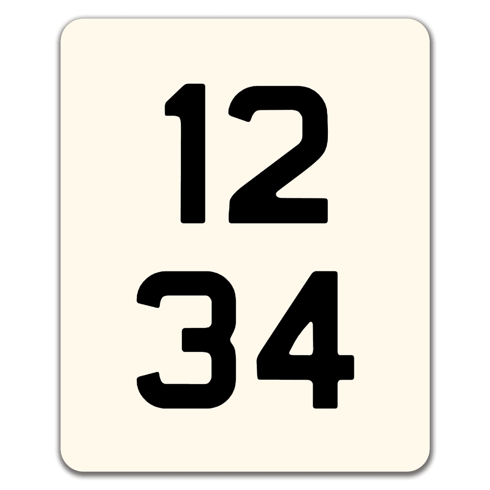 Custom Enamel Rectangle Sign (6 ½ x 8 inch)