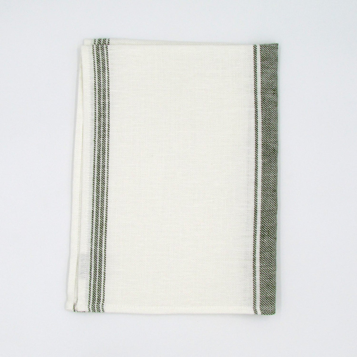 Olive Twill 100% Linen Tea Towel - BRIT LOCKER