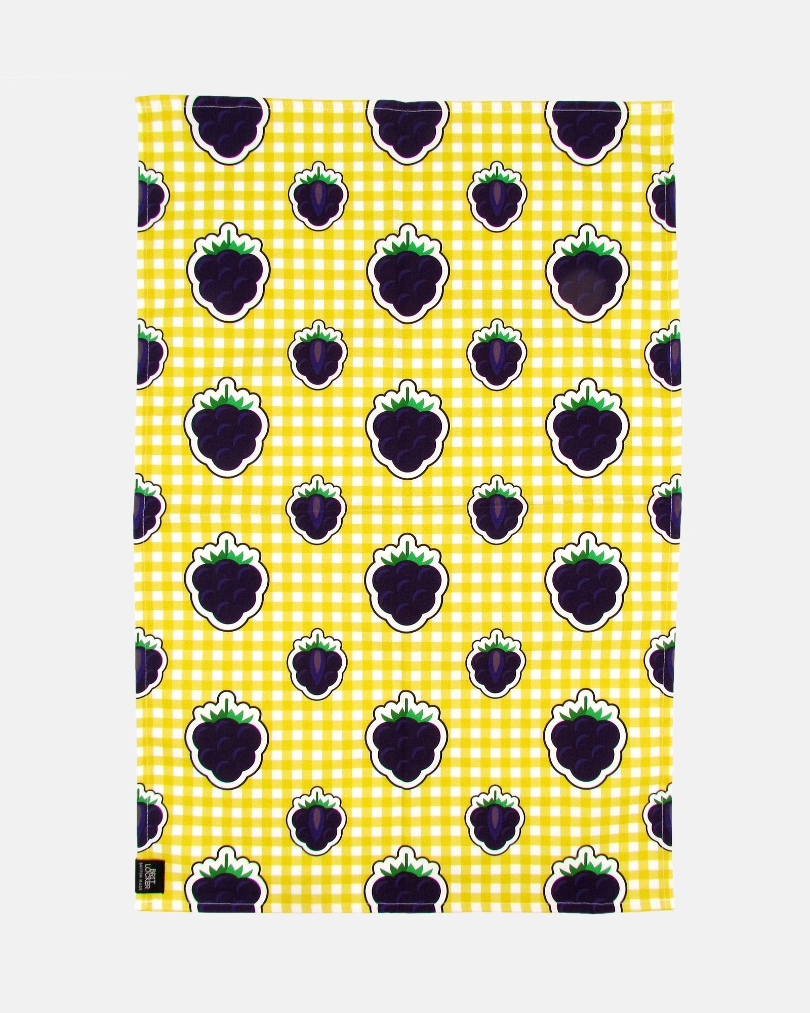 Organic Cotton Tea Towel - Blackberries - BRIT LOCKER