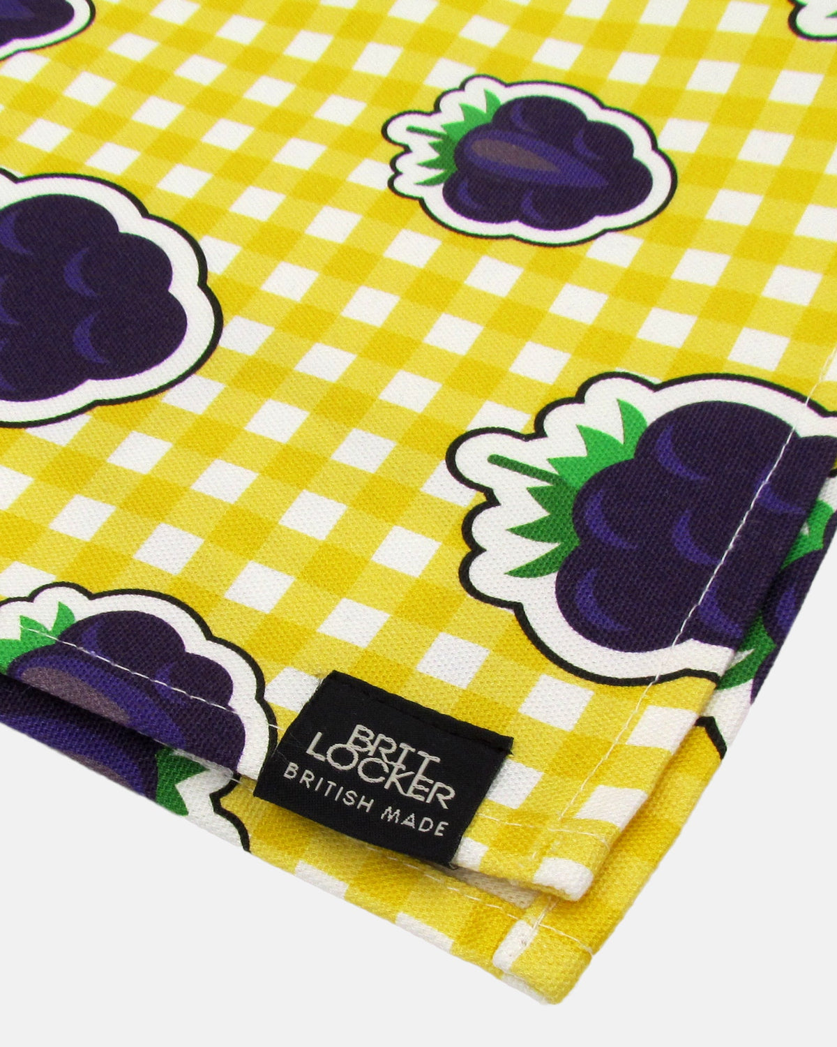 Organic Cotton Tea Towel - Blackberries - BRIT LOCKER