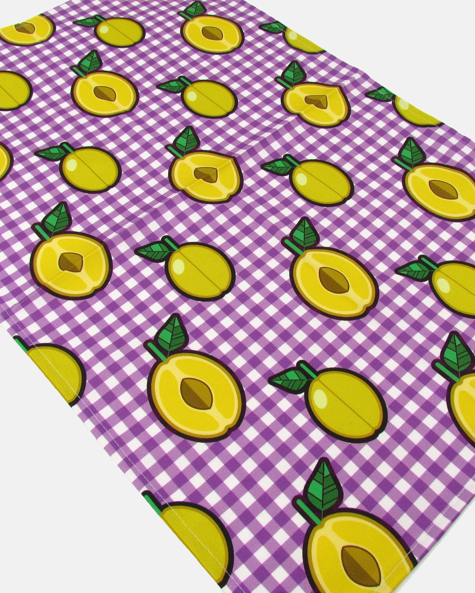 Organic Cotton Tea Towel - Plums - BRIT LOCKER