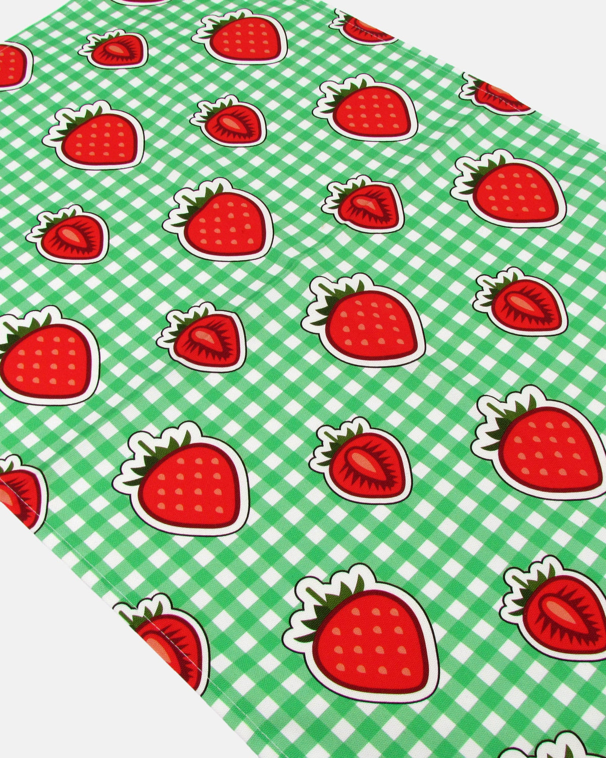 Organic Cotton Tea Towel - Strawberries - BRIT LOCKER