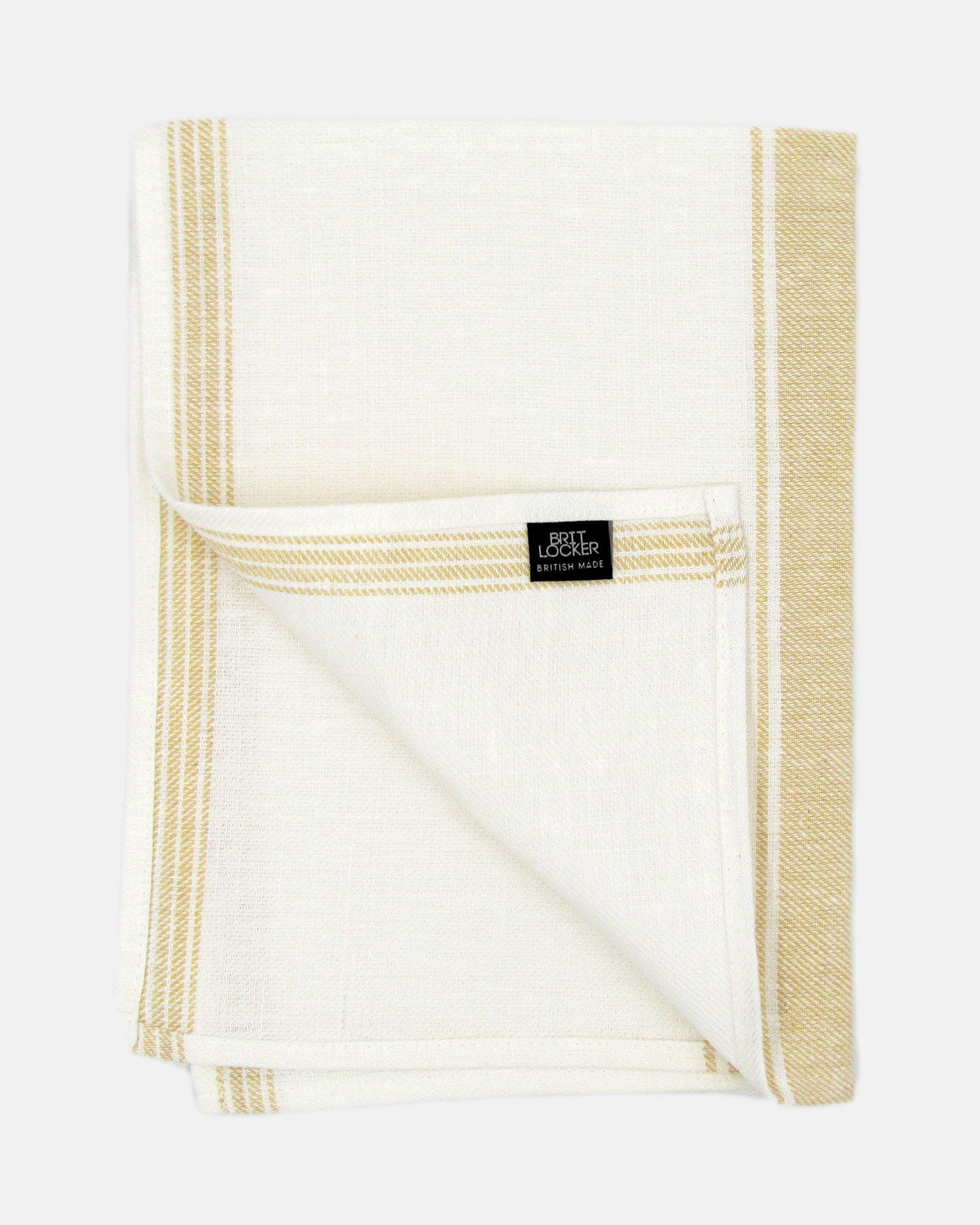 Peach Twill 100% Linen Tea Towel - BRIT LOCKER