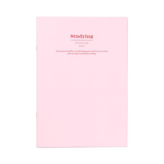 Pink Studying Notebook - BRIT LOCKER