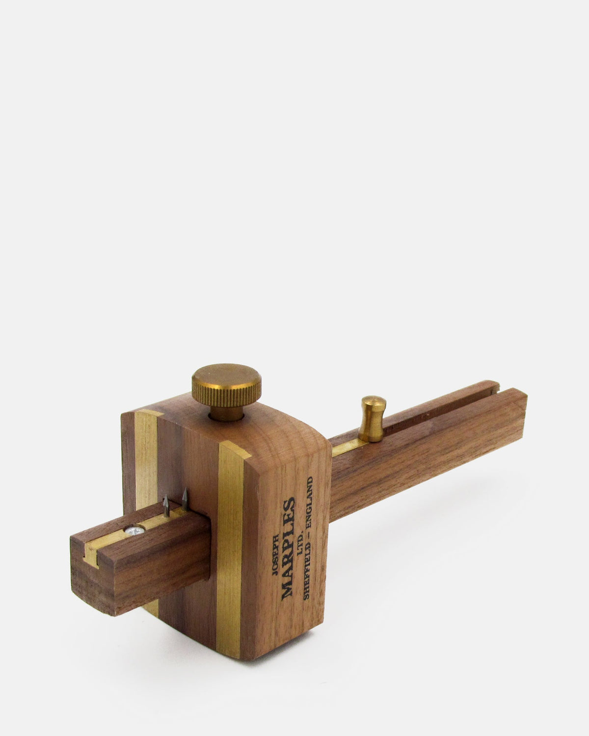 Pullslide marking &amp; mortise Gauge - Plated - BRIT LOCKER