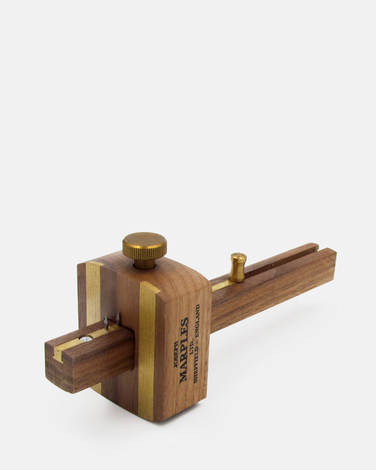 Pullslide marking & mortise Gauge - Plated - BRIT LOCKER