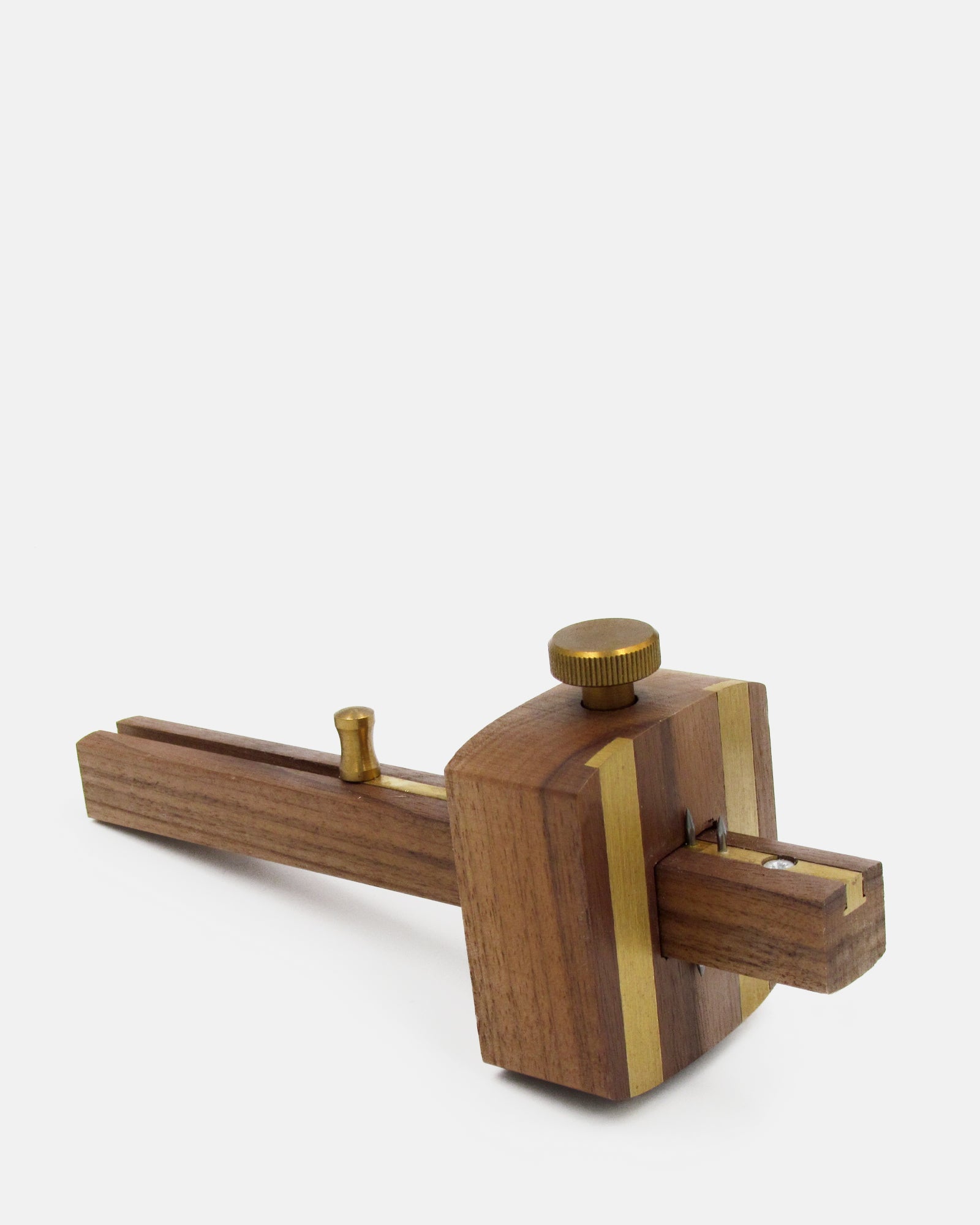 Pullslide marking & mortise Gauge - Plated - BRIT LOCKER