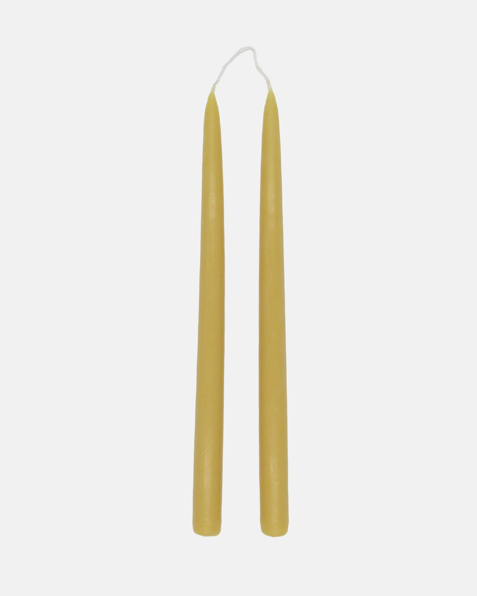 Pure Beeswax Long Standard Candles (Pair) - BRIT LOCKER