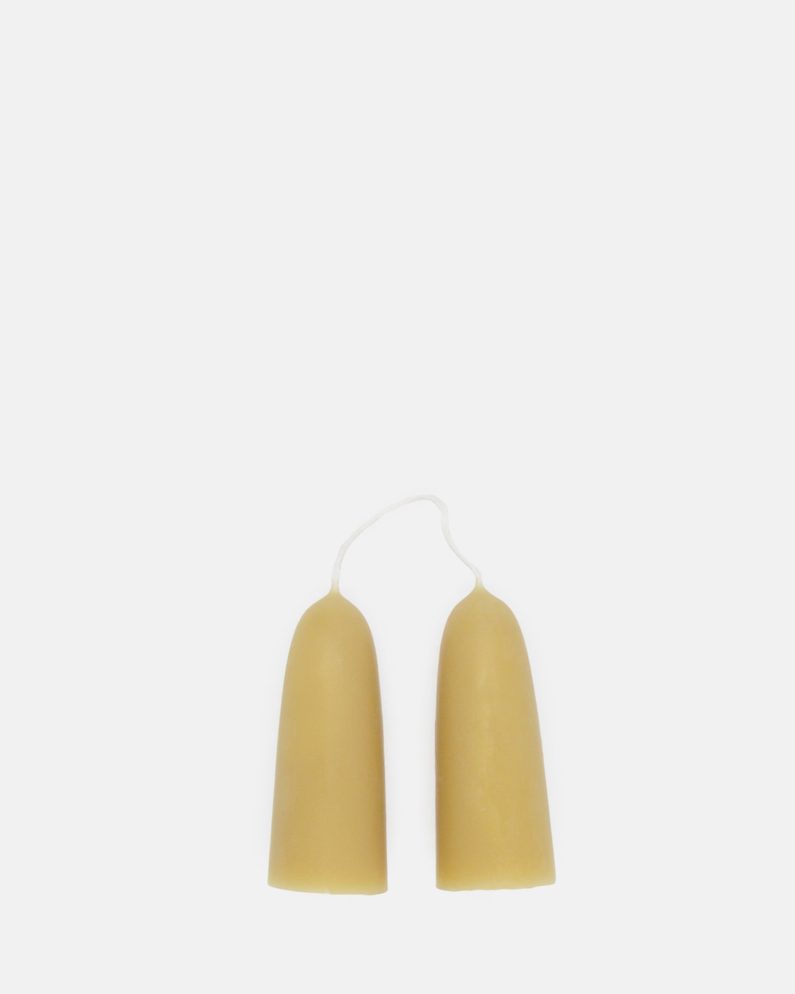 Pure Beeswax Stumpie Candles (Pair) - BRIT LOCKER