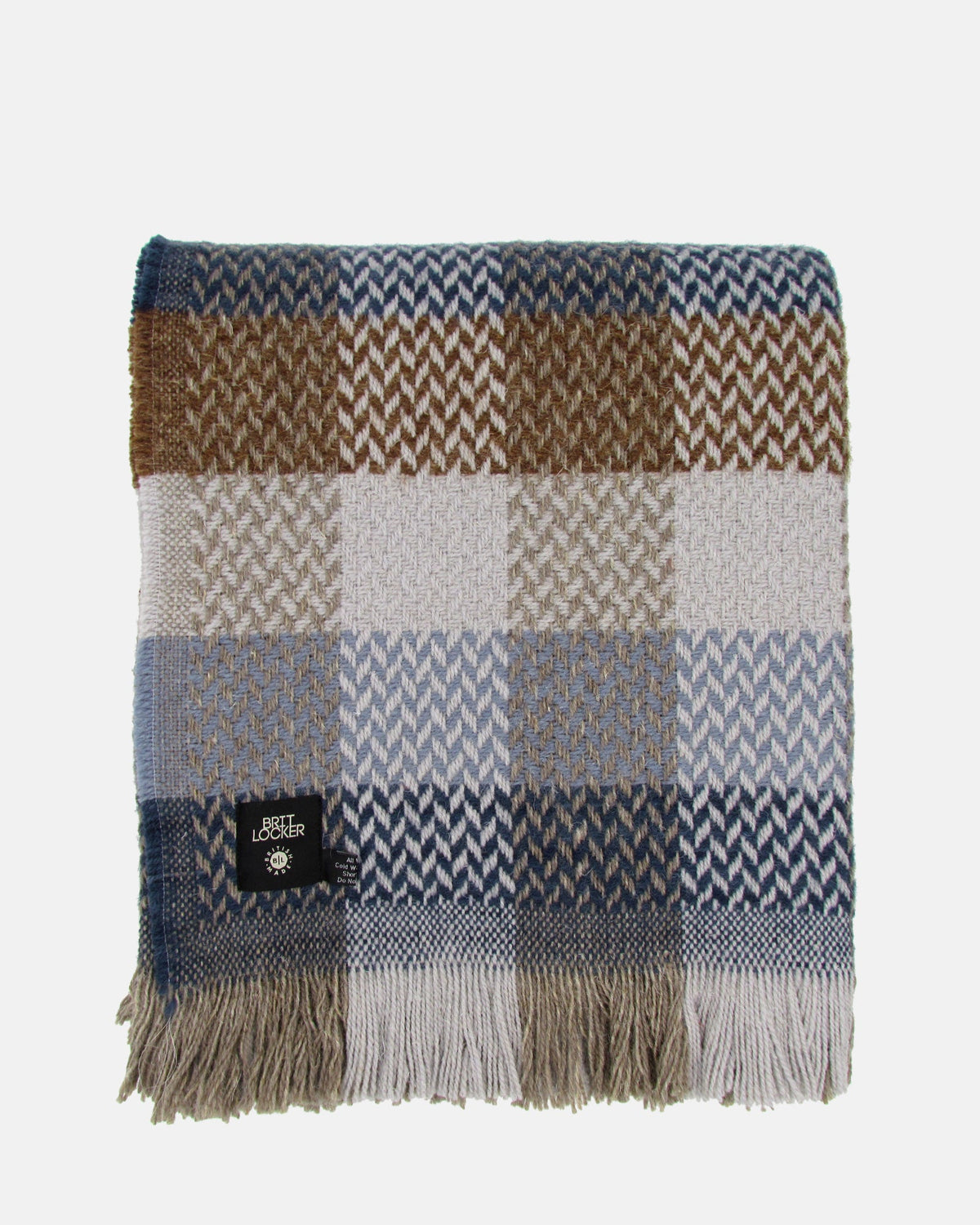 Checked Throws Recycled wool Celtic Weave Check Throw - BRIT LOCKER