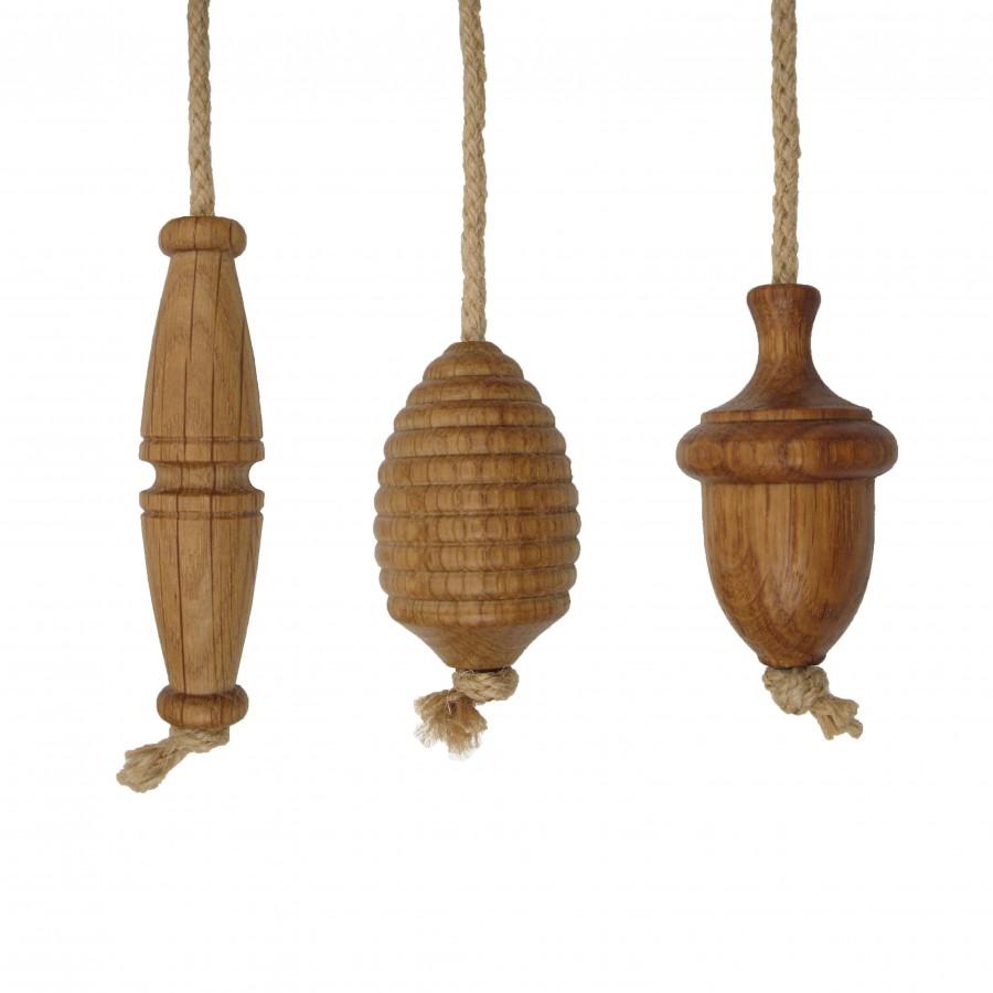 Oak Rope Light Pulls