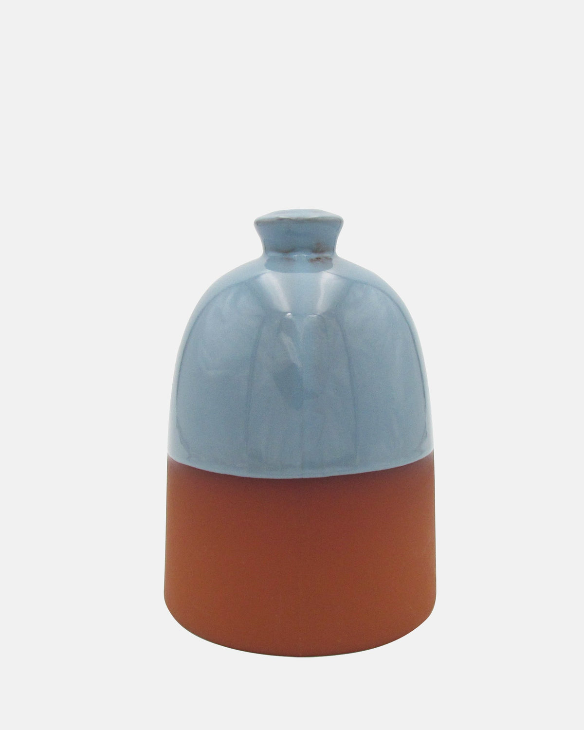 Salt Pig - Blue Glaze Terracotta - BRIT LOCKER