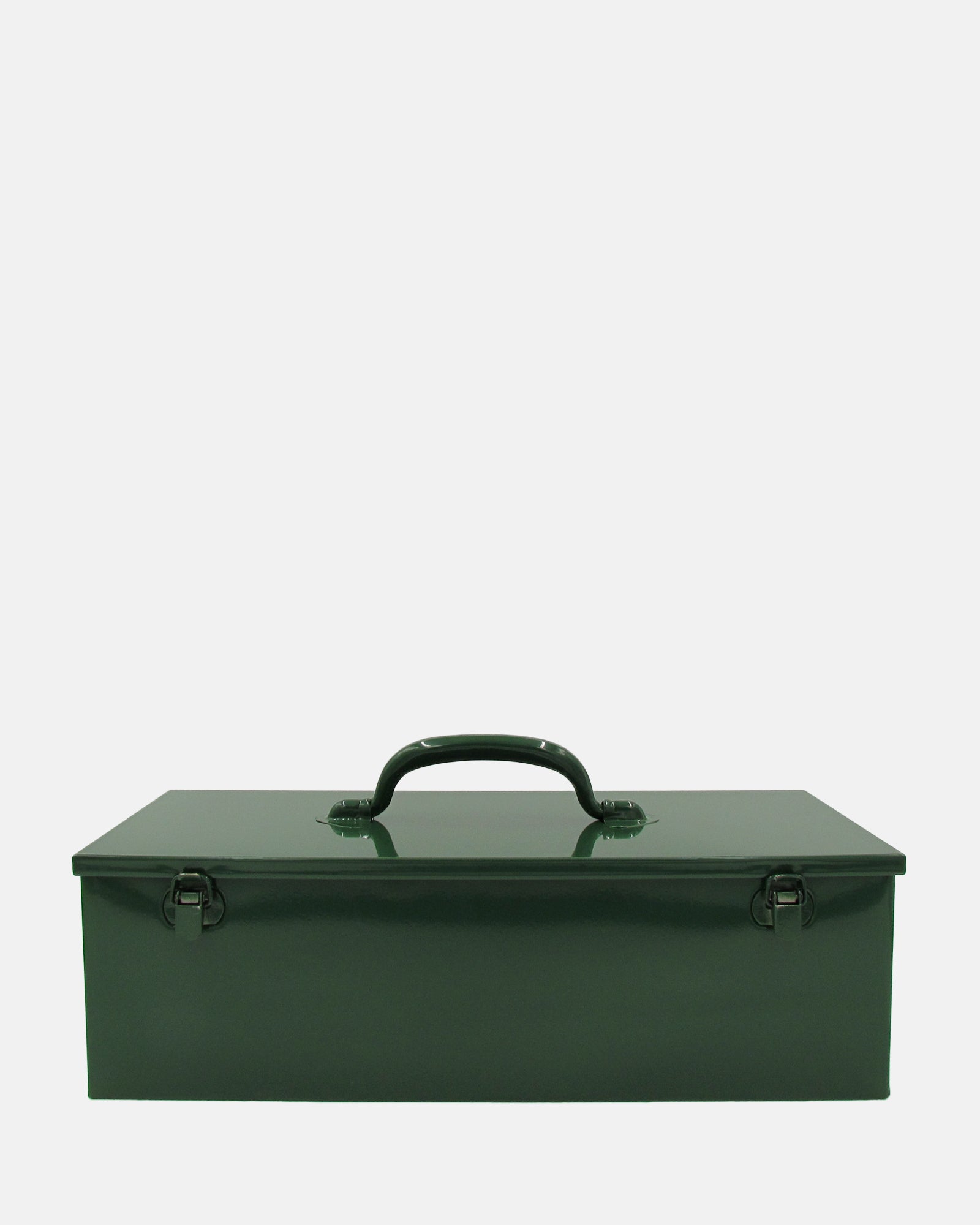 Steel Tool Box with Metal Handle - Green - BRIT LOCKER