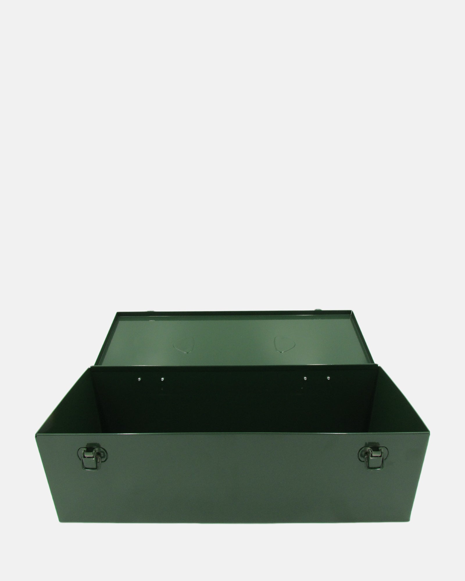 Steel Tool Box with Metal Handle - Green - BRIT LOCKER