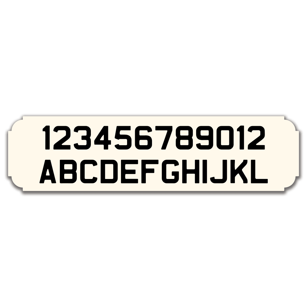 Custom Enamel Vintage Street Sign (23 ⅜ x 6 inch)