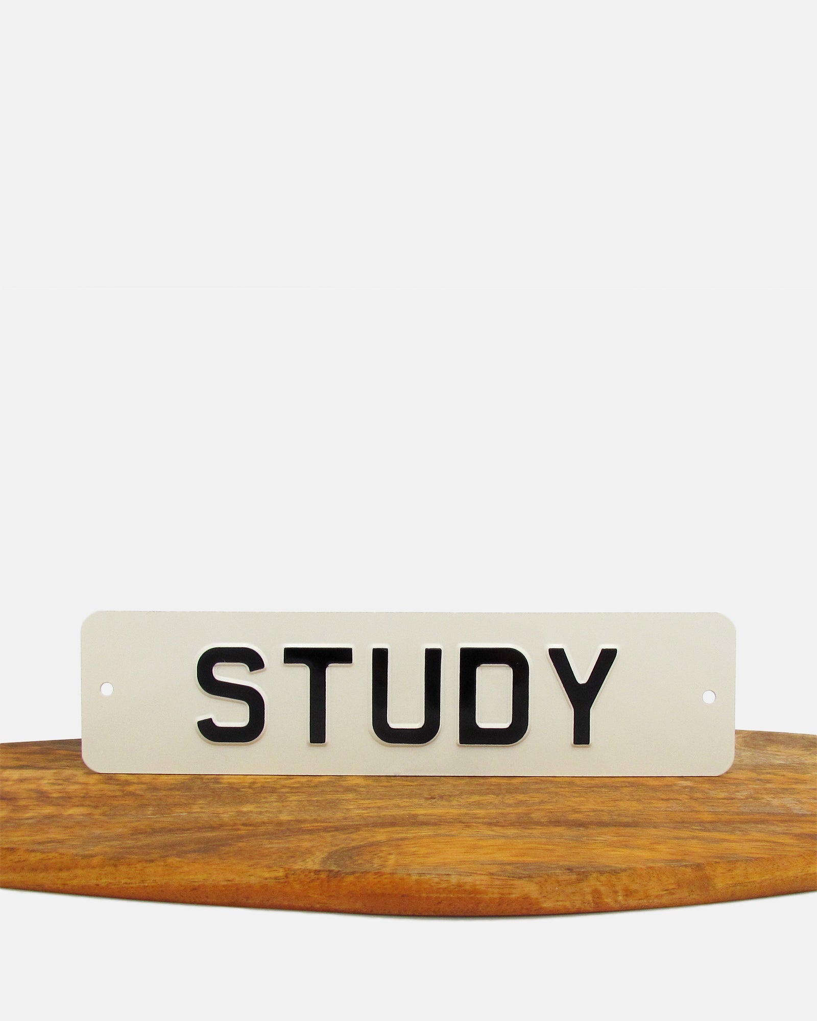 Study Enamel Sign - BRIT LOCKER
