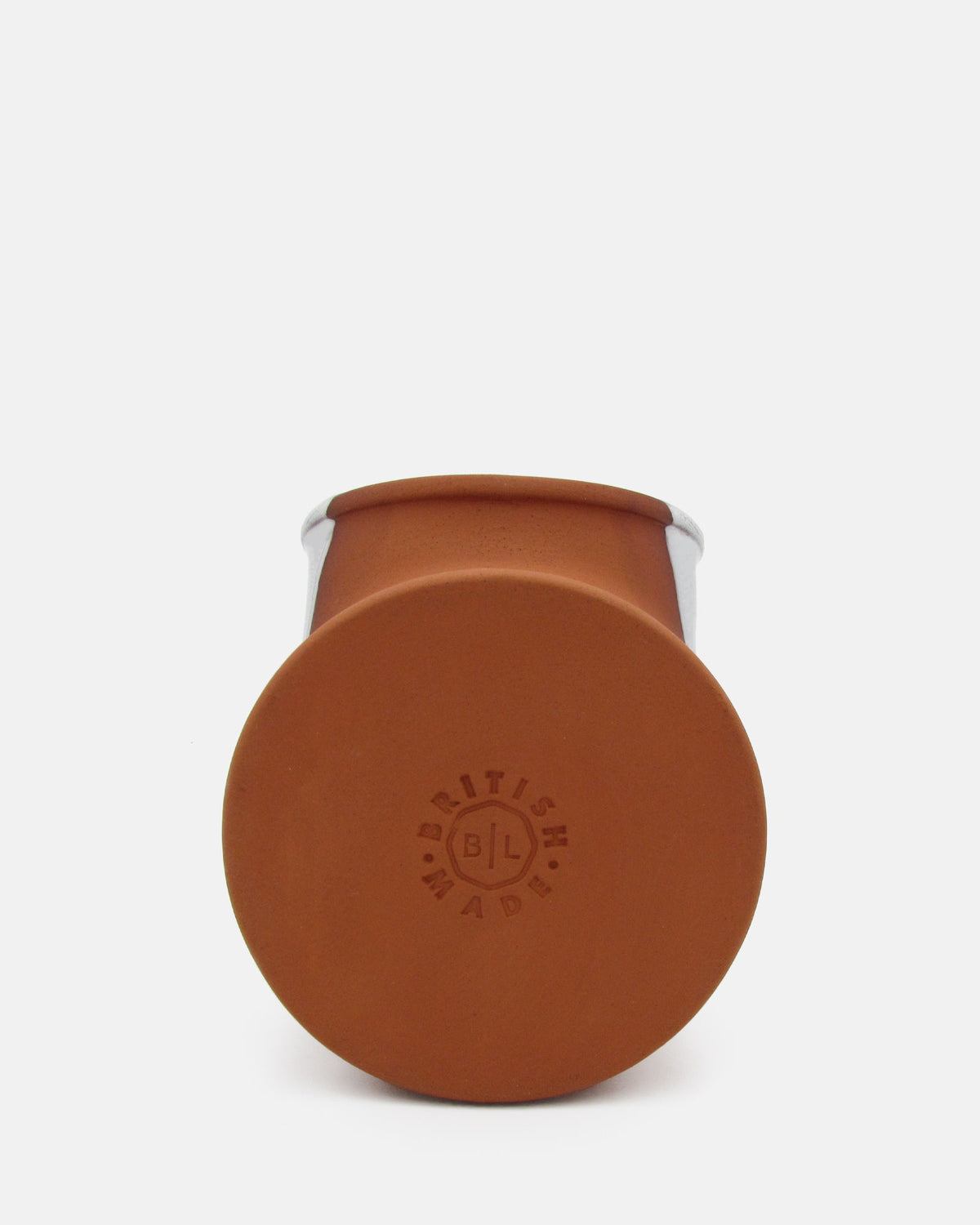 Terracotta Salt Pig - White Glaze - BRIT LOCKER