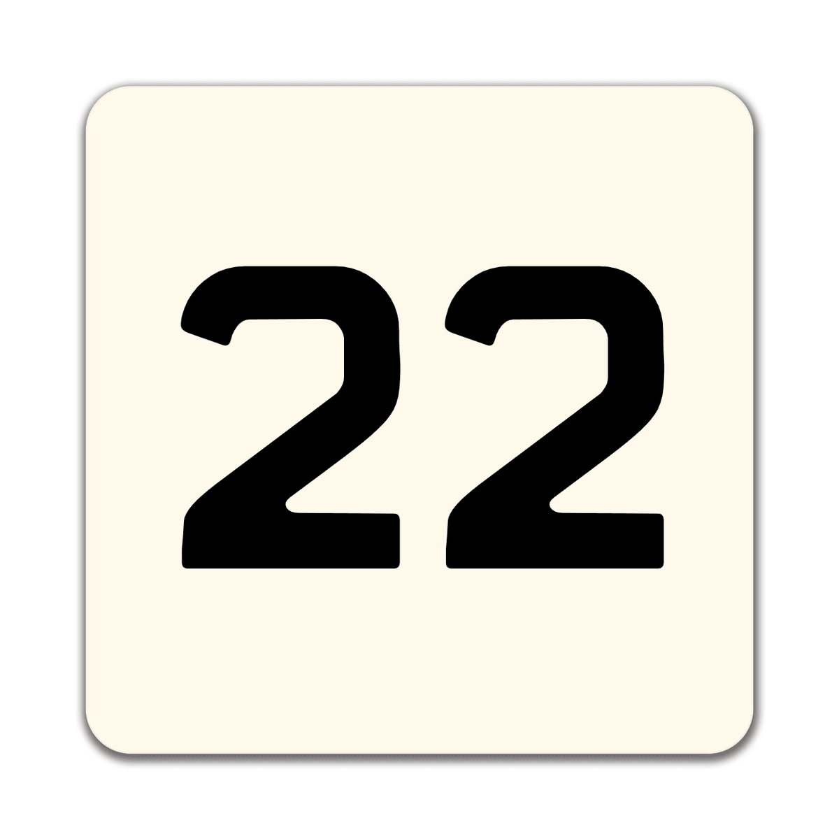 Custom Enamel Small Tile Sign (4 ½ x 4 ½ inch)