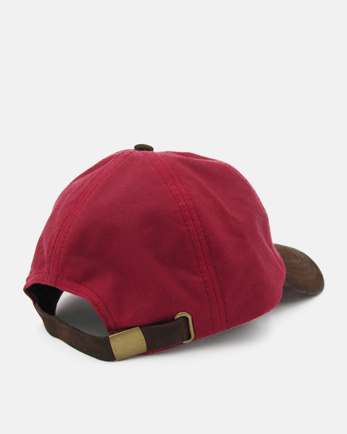 Wax Baseball Cap - Red - BRIT LOCKER
