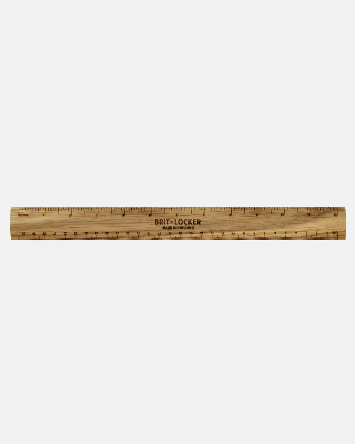 Wooden Oak Ruler - BRIT LOCKER