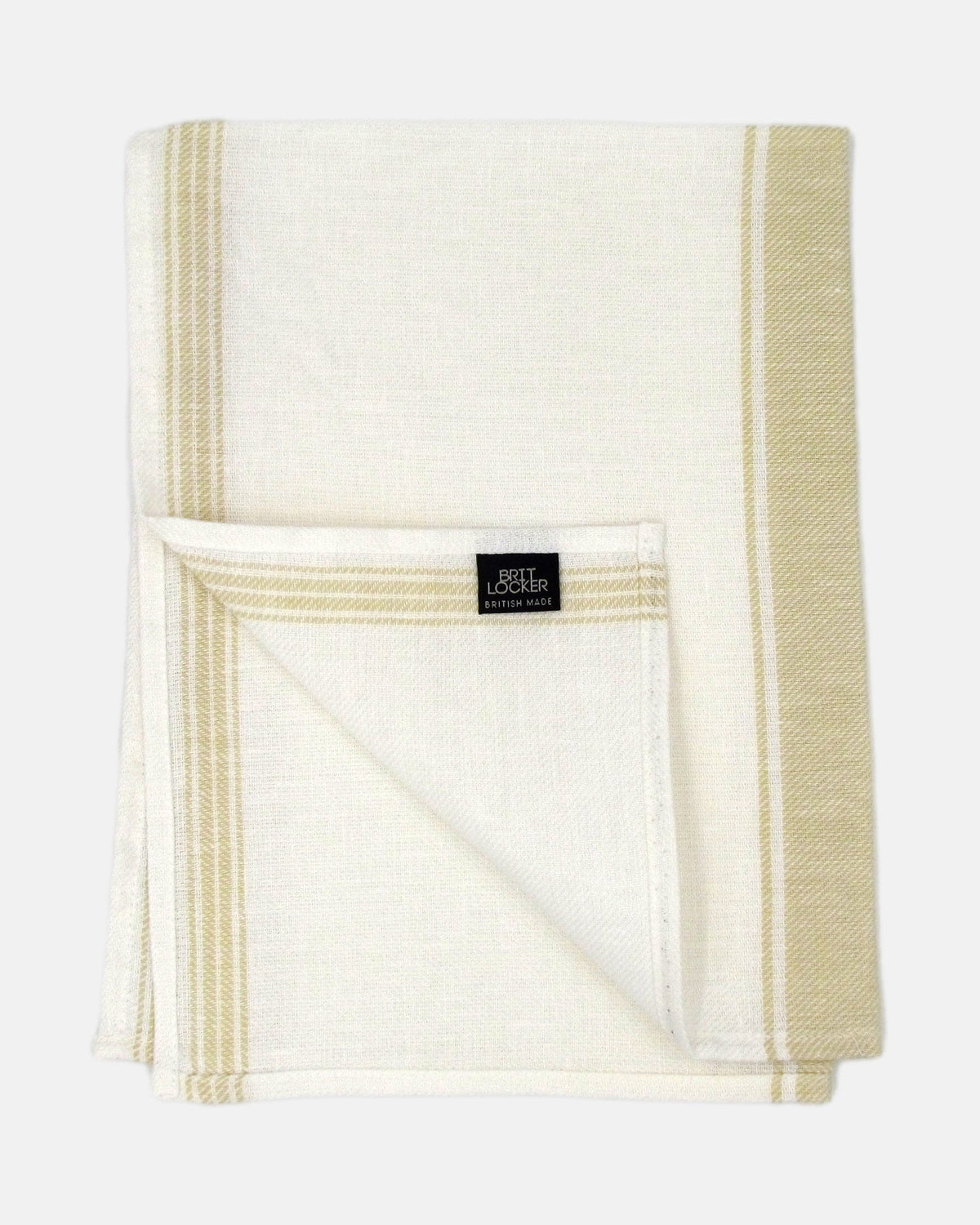 Yellow Twill 100% Linen Tea Towel - BRIT LOCKER